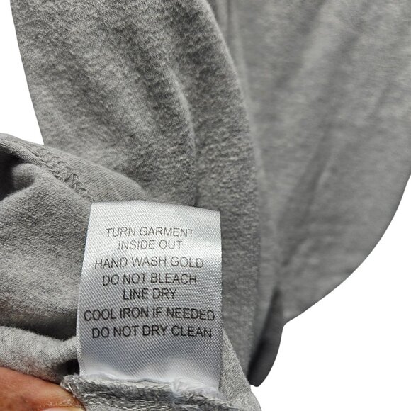 The Boondocks Graphic T-Shirt W/ Embroidered Huey Character Design Gray Short Sl - Picture 9 of 9